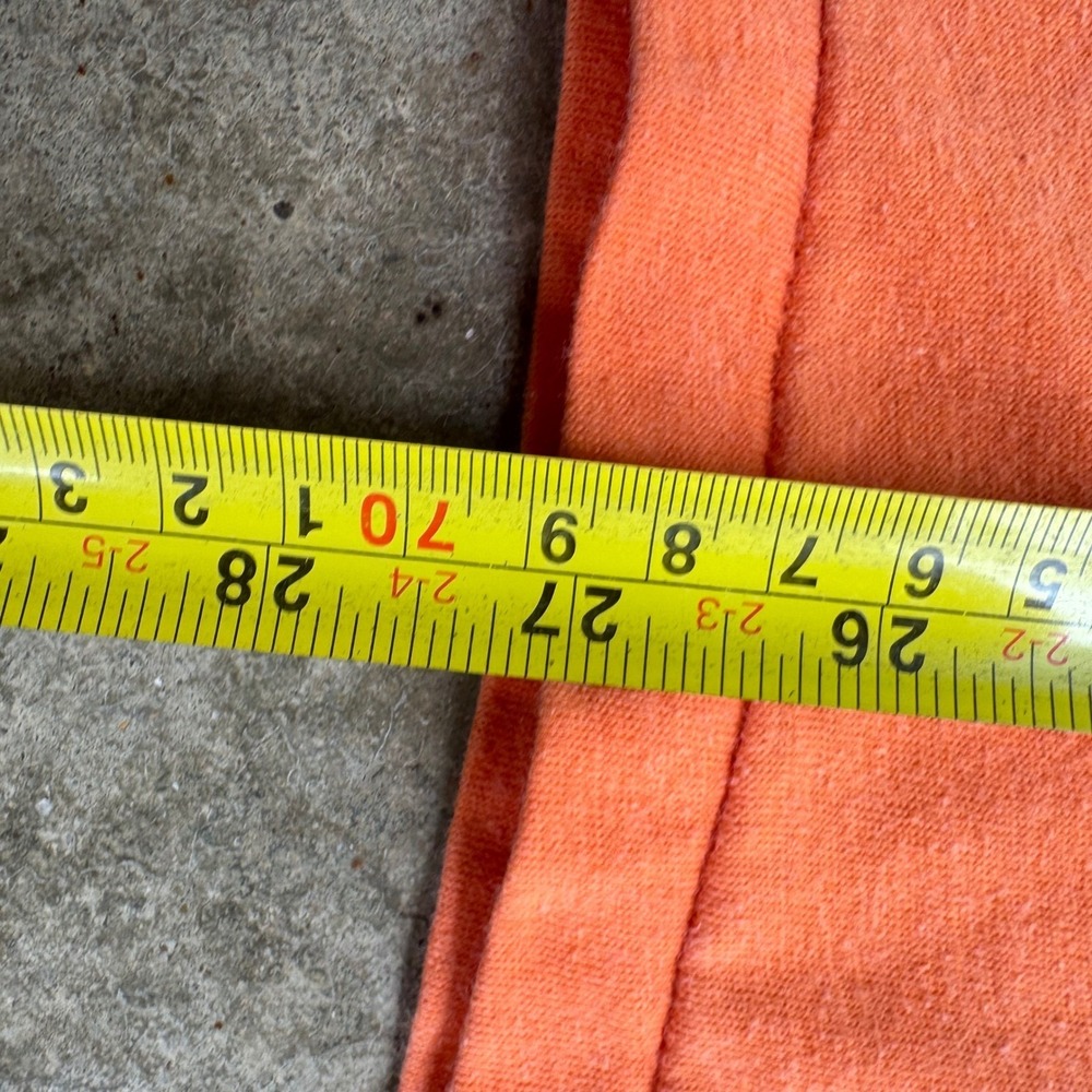Vintage 70s 80s Russell Athletic Ringer Tee Single Stitch Orange Medium (h1) - Picture 7 of 8